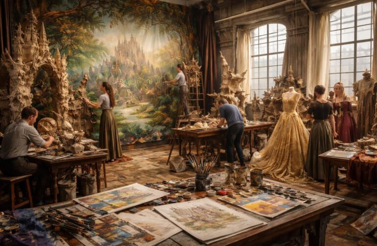 découvrez les coulisses artistiques du film l'enchantement, une œuvre d'art visuelle captivante qui mêle créativité et imagination pour émerveiller les spectateurs.